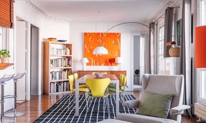 14th Arrondissement Apartment | Rhapsody in Orange, by Veeve