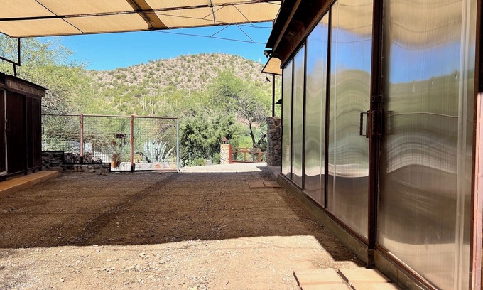 Mammoth Cottage | River side Container Home in the remote desert canyon of Aravaipa. SHARED YARD.