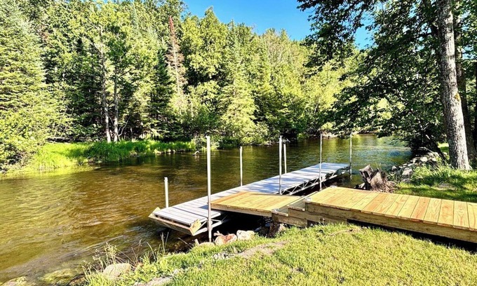 Mayfield House | Riverfront Haven with Hot Tub and Dock