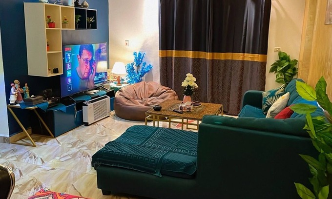 Madinaty Apartment | Romantic Family Size 2BR With Private Garden Close to Airport