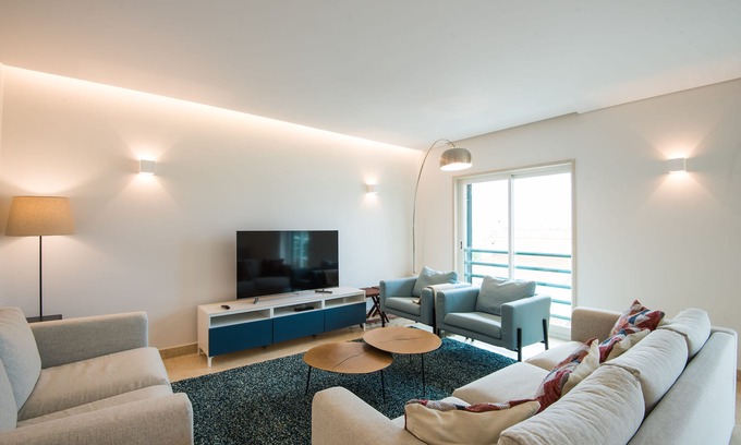 Estoril Condo | Romantic Sunset, Excellent Central Sunny Ap. Ocean/Beaches View, 3 bedroom/3 WC