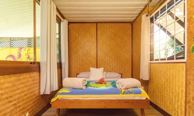 Moorea-Maiao House | Room 1 - Secluded Rustic Bungalow by Tipaniers Beach