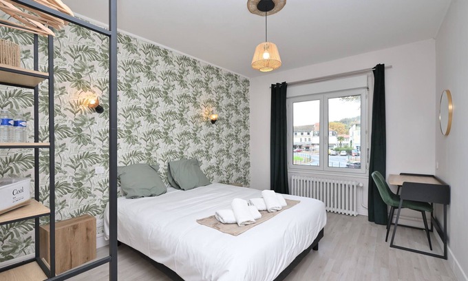 Salies-du-Salat Apartment | Room 'Double Room' with Shared Terrace, Wi-Fi and Air Conditioning