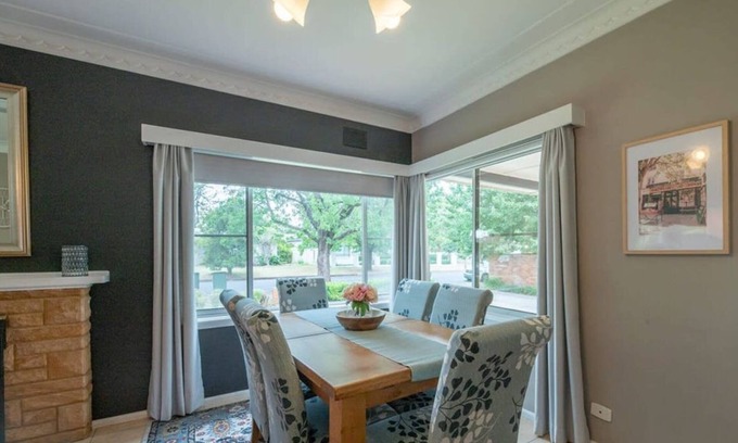 Dubbo House | Roycox Cottage - Charming Escape, Fireplace