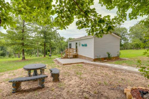 Boswell House | Rural Mt Olive Cabin Rental with White River View!