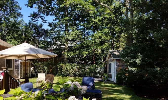 Noyack Cottage | Sag Harbor's Secret by the Bay | Walk to Beach