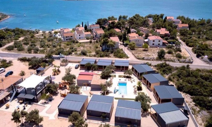 Pirovac House | SAK Mobile Homes - Standard Two Bedroom Mobile Home with Terrace and Sea View