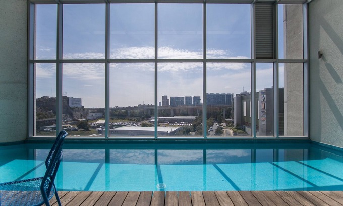 Santa Fe Apartment | Santa Fe Luxury Indoor Pool W/Amazing City View