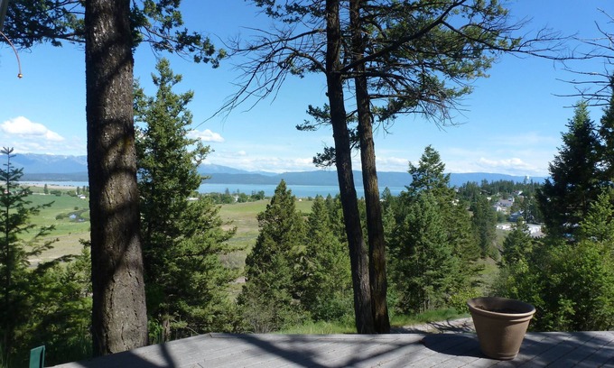 Somers Cottage | Scenic View Of Flathead Lake With Mission Mtns In The Background
