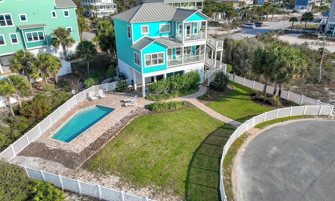 Seagrass House | Sea Breeze -Private Pool, Ocean Views, Hot Tub.