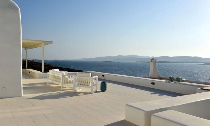 Nea Cryssi Akti Villa | Sea front villa, private pool, walking distance to the beach, brand new