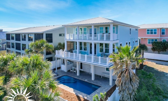 St. Augustine Beach House | Sea Salt - Ocean front luxury beach home with private pool - sleeps up to 12!