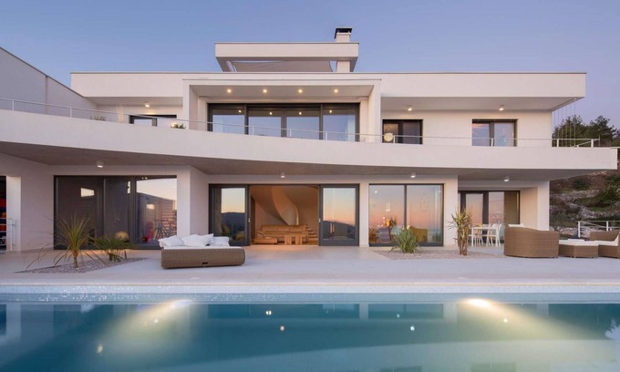 Rabac House | Sea-view Villa in Rabac with sauna and pool