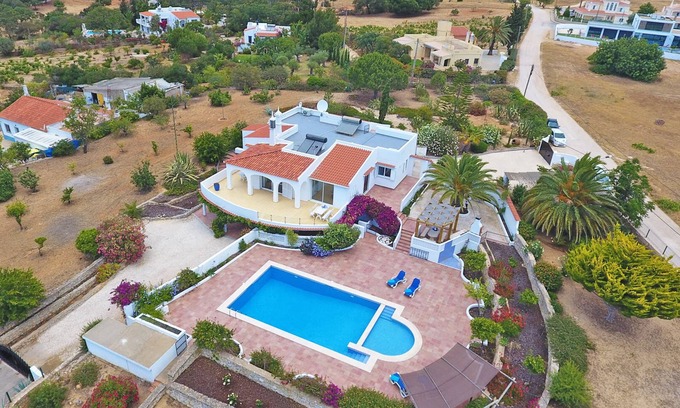 Porches Villa | Sea view! WIFI, 5x A/C, huge pool, privacy ambiance, huge (roof)terrace(s)!