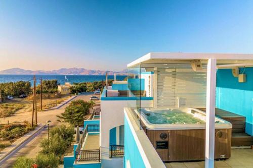 Mastichari Villa | Seabreeze Villa - with Jacuzzi & heated pool