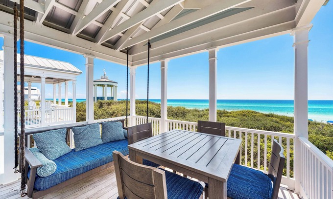 Seaside Cottage | Seaside's Chic Gulf-Front Retreat, Renovated with Elegant Design, Ocean Views, and Jacuzzi.