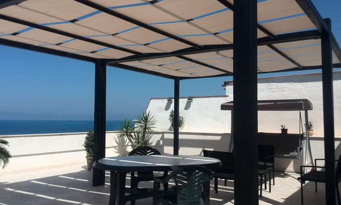 Seccagrande Apartment | Seccagrande: Terrace with sea view