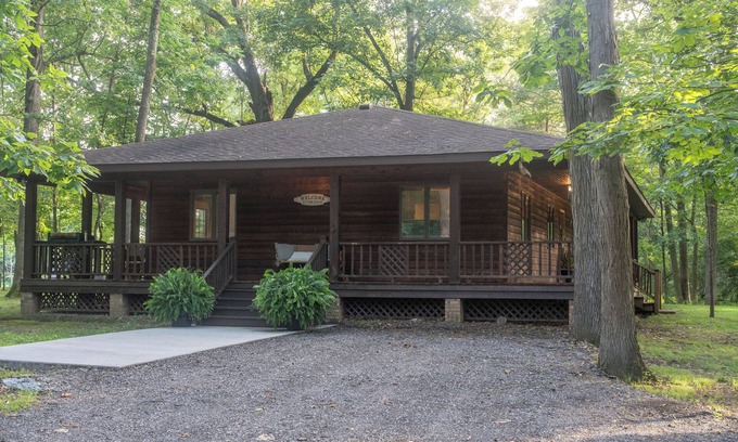 Akin Cabin | Secluded 3 Bedroom 10 Star Cabin less than 5 mins from Marion & Herrin's hub!