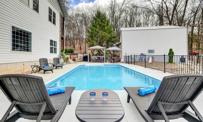 Branson House | Secluded Branson Escape w/Pool & Game Room!
