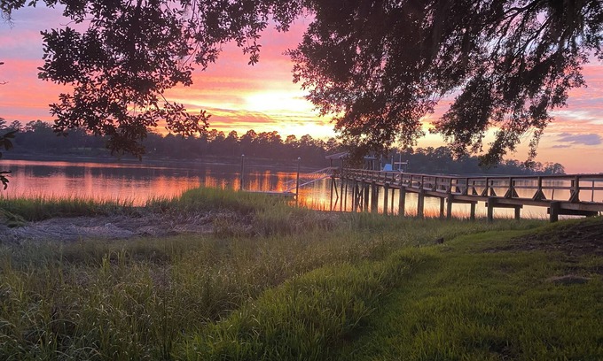 Dale House | Secluded Deep Water Sanctuary with Dock and Pool on outskirts of Beaufort, SC!