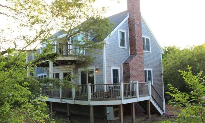 Provincetown House | Secluded Hilltop Luxury Home. Water views. Steps away from the beach and town