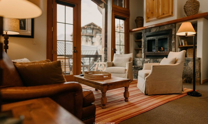 Mountain Village Cabin | See Forever Cabin by InvitedHome | Deck, Ski Valet, Peaks Pool, Hot Tub, Gym