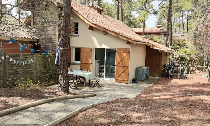 Lacanau-Ocean Cabin | Semi-detached house type 2 Mezzanine with terrace in residence with swimming pool
