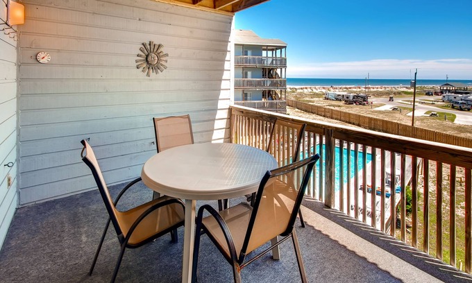 Rodanthe Condo | Semi-Oceanfront Condo w/Private Balcony, Resort Pool, Elevator, Beach Access