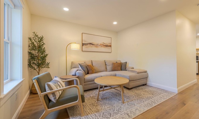Ellsworth Apartment | Serene 2-bedroom apartment with WiFi in Ellsworth with a backyard stream.