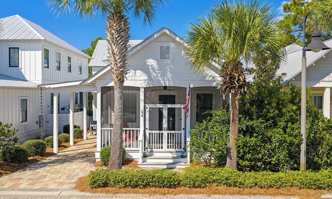 Seagrove Beach House | Serene 30A Getaway Steps from the Gulf w/BBQ & Wraparound Porch | 30A Fade Away