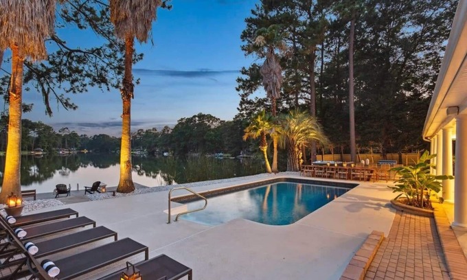 Talahi Island House | Serene Lake Retreat | Pool & Game Room