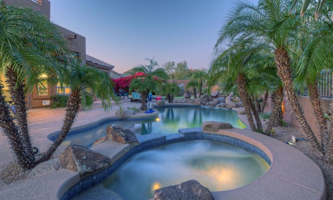 Las Sendas House | SERENE & LUX: Mt Views, POOL, Spa, Putting Green, Fire Pit, Golfers/Hikers/Bikers PARADISE