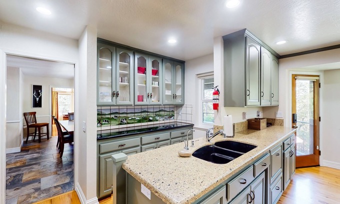 Grass Valley House | Serene retreat with pool, hot tub, basketball court, wood fireplace, & gas grill