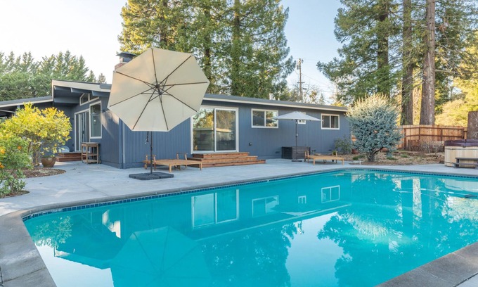 Sebastopol House | Serene Wine Country Haven with Pool & Hot Tub
