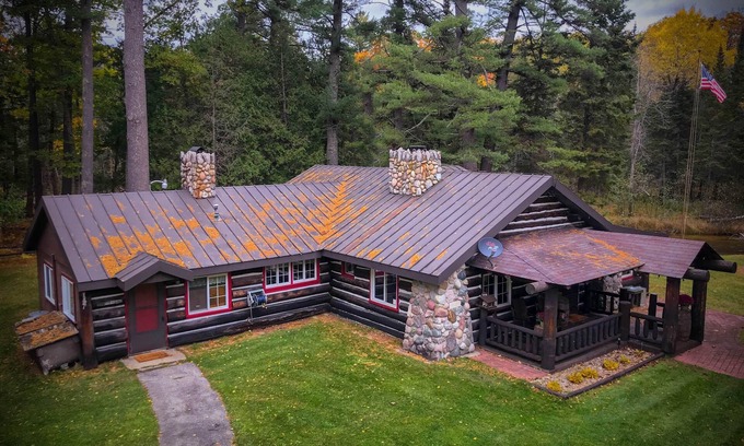 Mayfield Cabin | Shadowland River Lodge on Boardman River - Pet Friendly - Acreage - Private