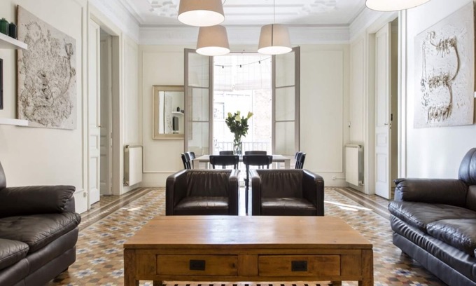 Eixample Apartment | SibsBcn- Rambla Cozy Big Apart Families Friends Business