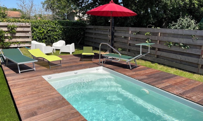 Andernos-les-Bains House | Single storey holiday home, beach and center at 10 mins walk. Classified ⭐️⭐️⭐️