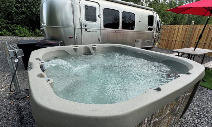 Burdett House | Sip & Soak: Airstream Glamping, Hot Tub On Seneca Wine Trail