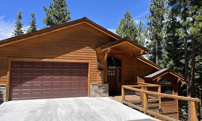 Truckee House | Six-story home among the pines with multiple fireplaces, decks & pool table