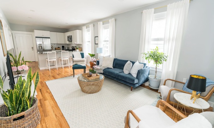 Prospect Hill Apartment | Sky Blue: Spacious, Close to Yale & Downtown New Haven!