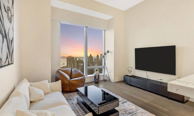 Two Bridges Apartment | Sky-High Lux 2BR Penthouse on 80th Flr with Unmatched Views & Elite Amenities
