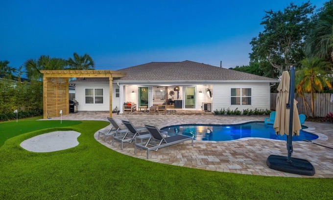 Jacksonville Beach House | Sleek Coastal Escape; Heated Pool & Near the Beach