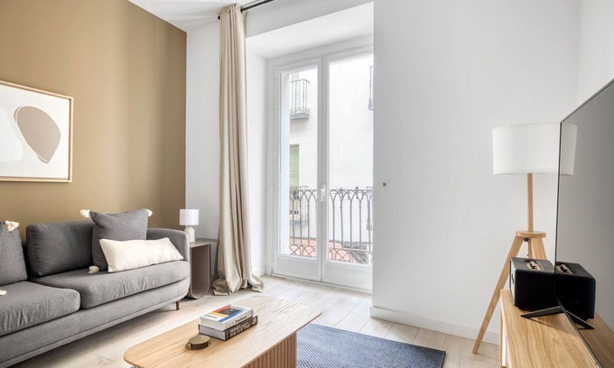 Barrio de las Letras Apartment | Sleek Huertas-Cortes 2BR, in Las Letras & heart of Madrid, by Blueground