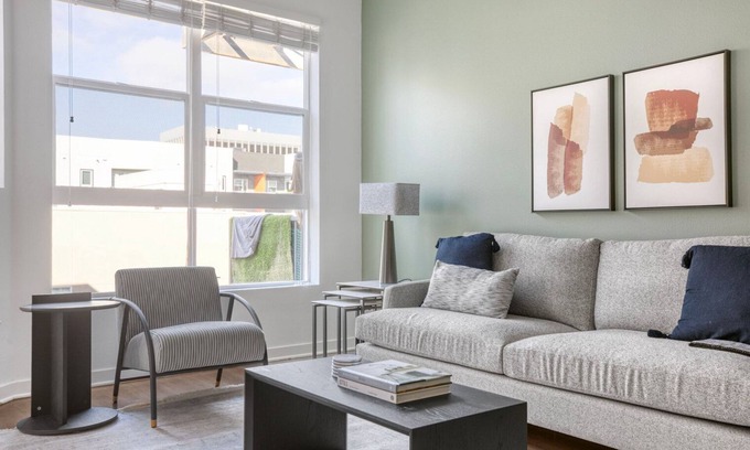 Mission Valley Apartment | Sleek Mission Valley 1BR w/Gym, W/D & Pool nr restaurants, by Blueground