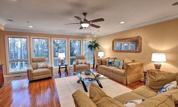 Frankford House | Sleeps 11 - Beautiful townhome with elevator conveniently located near Bethany Beach! Community Pool! Guest will receive a 3 day state park pass for their stay!