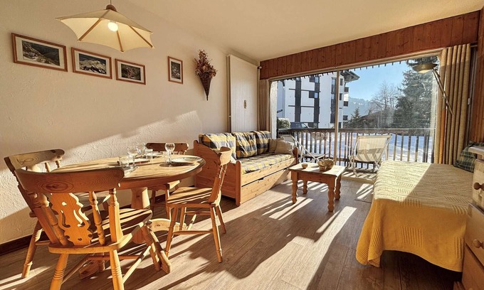 Notre-Dame-de-Bellecombe Apartment | Slope-side studio in Notre-Dame-de-Bellecombe, 3 people, pets allowed