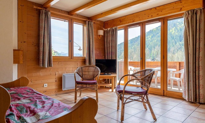 Le Grand-Bornand Apartment | Slopes and Heart of Village and Large Terrace
