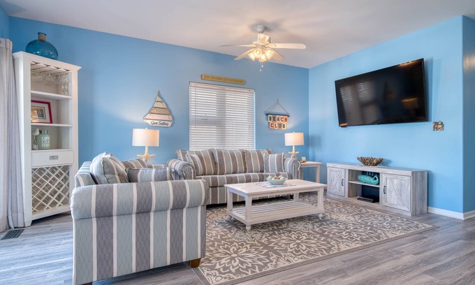 Cape May - Wildwood Condo | Small Dogs Allowed- Beach Block: Rooftop Deck & Private Balcony. Voted Top 10