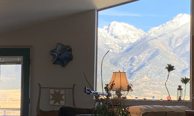 Crestone Apartment | Snow Capped MTN View & Starry Nites: 1 hour to Great Sand Dunes & Monarch Skiing