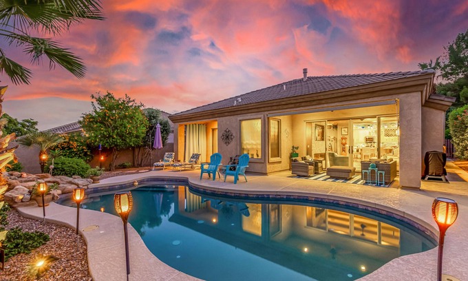 Sierra Verde at Arrowhead Ranch House | Snowbird-Friendly Home with Private Pool, Grill, AC, Fireplace, & WiFi - Dogs OK